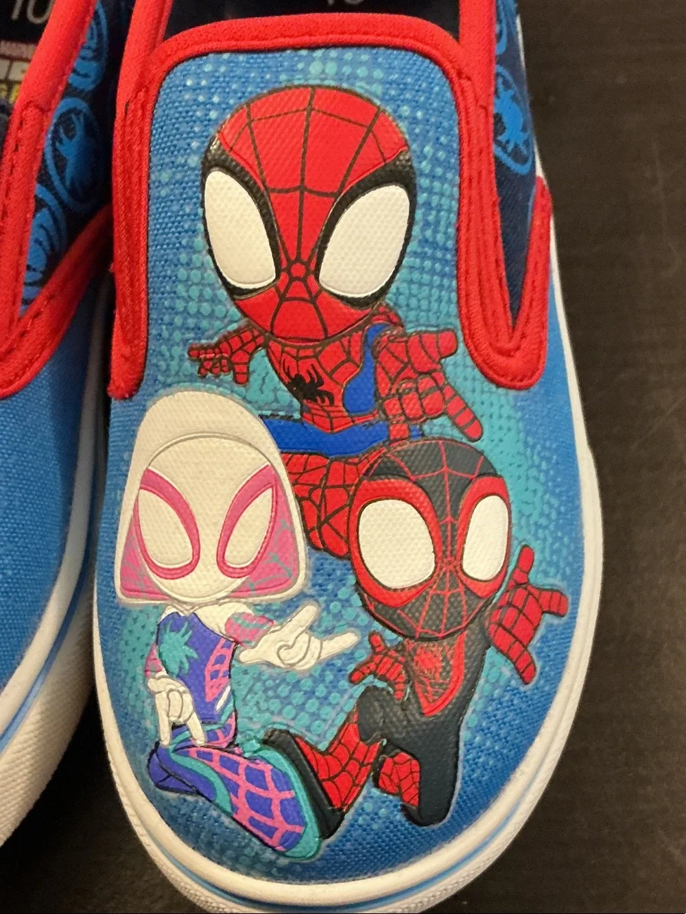 Marvel Kids Spider-Man Slip-On Sneakers - Blue & Red